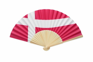 Logo trade advertising products image of: Manual fan flag design