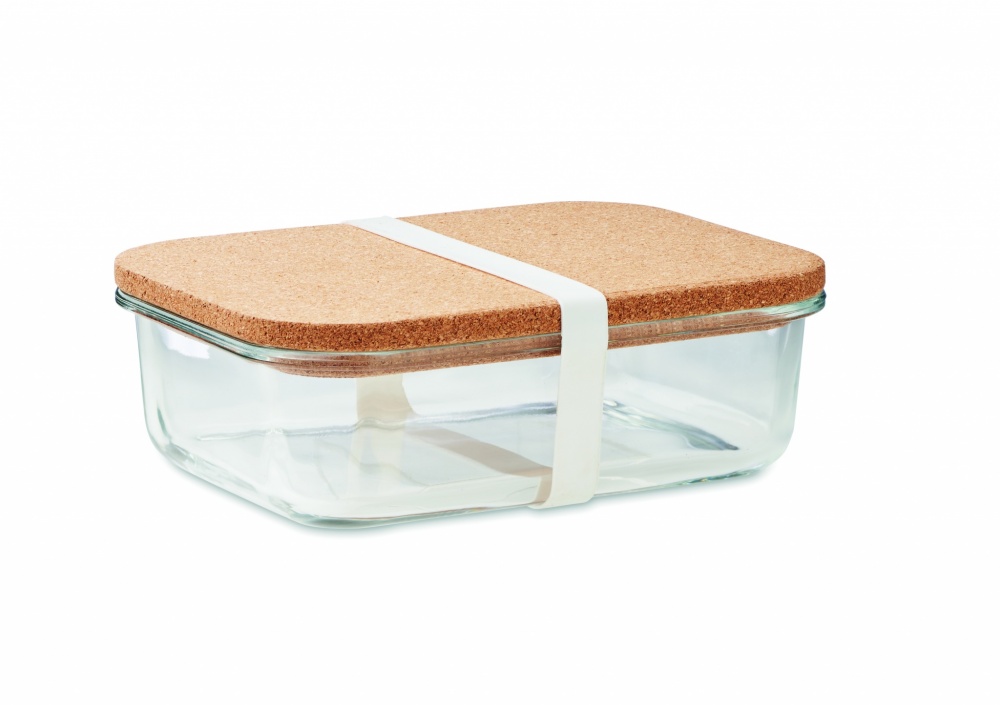 Logotrade promotional item image of: Glass lunch box with cork lid