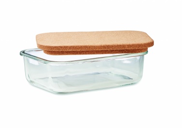 Logo trade corporate gift photo of: Glass lunch box with cork lid