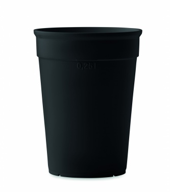 Logo trade promotional merchandise picture of: Recycled PP cup capacity 250 ml