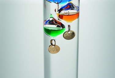 Logo trade promotional gifts picture of: Galileo thermometer glass 28cm