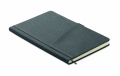 A5 notebook PU front pocket, Stone Grey