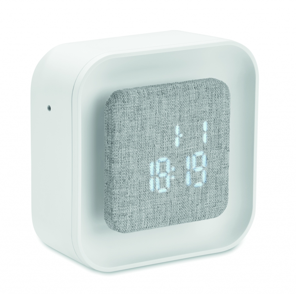 Logotrade business gift image of: Recycled ABS/RPET alarm clock Stuttgart