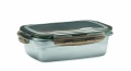 Lunch box 850 ml, Transparent Grey