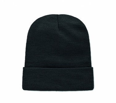 Logo trade corporate gift photo of: Unisex beanie RPET polyester