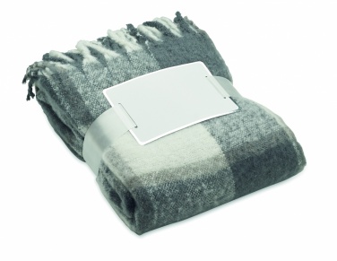 Logo trade promotional products picture of: Chequered mohair blanket