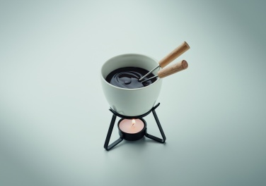 Logotrade promotional product picture of: Ceramic fondue set 240 ml