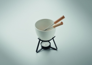 Logotrade promotional merchandise photo of: Ceramic fondue set 240 ml