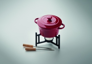 Logo trade promotional gifts picture of: Ceramic fondue set 300 ml