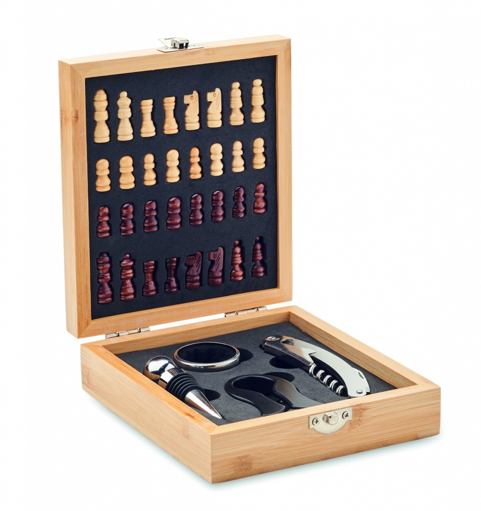 Logotrade promotional giveaways photo of: Chess board wine set