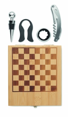 Logo trade promotional gifts picture of: Chess board wine set