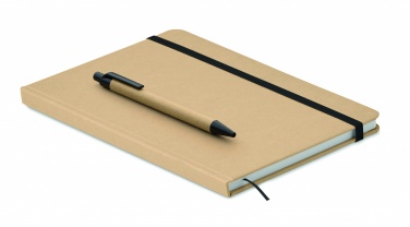 Logo trade advertising products image of: Caratil A5 notebook in recycled carton