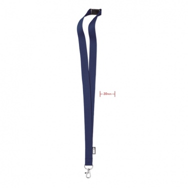 Logo trade promotional products image of: Lanyard in RPET 20 mm