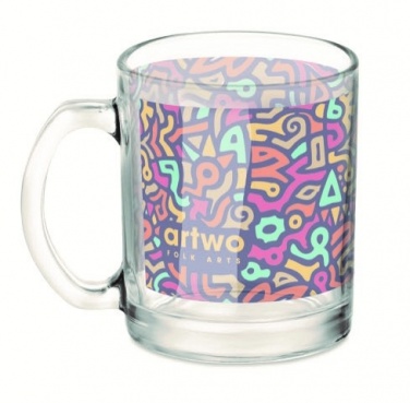 Logo trade promotional items picture of: Glass sublimation mug 300ml