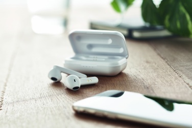 Logo trade corporate gift photo of: TWS earbuds with charging base