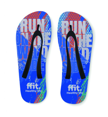 Logo trade promotional merchandise picture of: Sublimation beach slippers