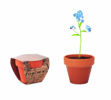 Logo trade promotional gift photo of: Terracotta pot 'forget me not'