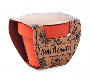 Logotrade promotional item picture of: Terracotta pot 'sunflower'