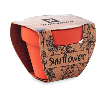 Logotrade promotional giveaway image of: Terracotta pot 'sunflower'