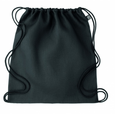 Logo trade promotional products picture of: Hemp drawstring bag 200 gr/m²