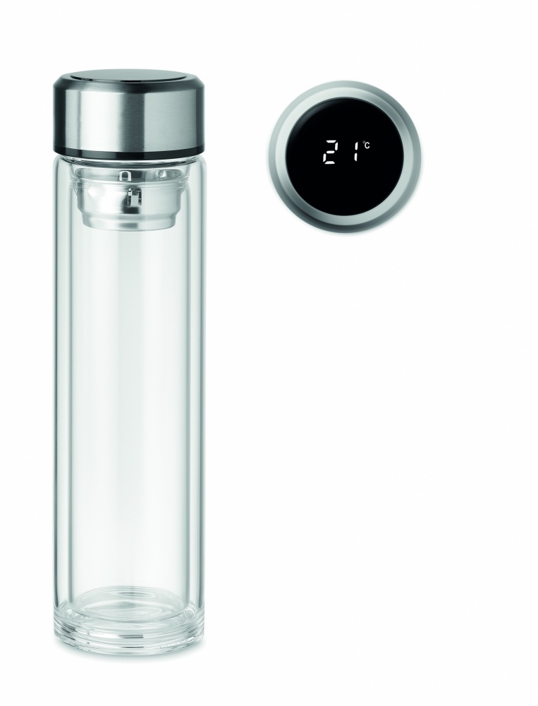 Logotrade promotional merchandise photo of: Bottle with touch thermometer