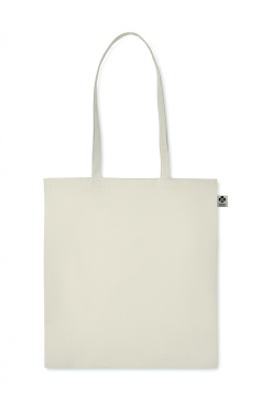 Logo trade promotional merchandise picture of: Organic cotton shopping bag