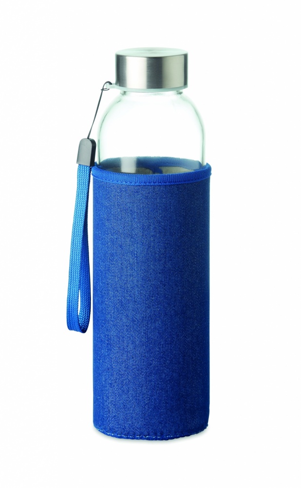 Logo trade promotional giveaways picture of: Glass bottle in pouch 500 ml