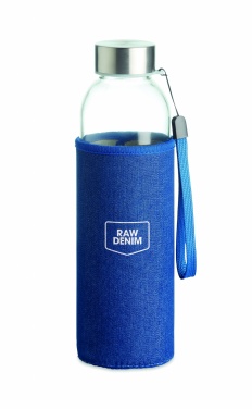 Logo trade advertising product photo of: Glass bottle in pouch 500 ml