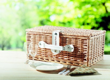 Logotrade promotional products photo of: Wicker picnic basket 2 people