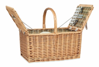 Logotrade promotional merchandise photo of: Wicker picnic basket 4 people