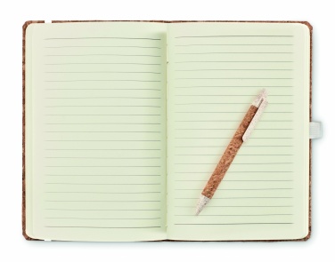 Logotrade promotional item image of: A5 cork notebook with pen