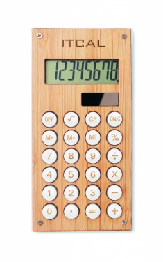 Logotrade promotional merchandise image of: 8 digit bamboo calculator