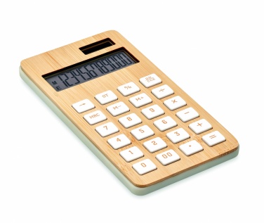 Logotrade promotional gift picture of: 12 digit bamboo calculator