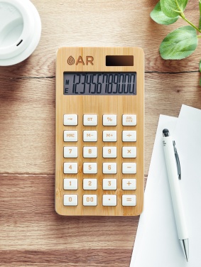 Logotrade advertising product picture of: 12 digit bamboo calculator