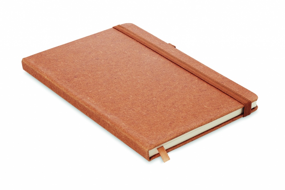 Logo trade promotional items picture of: Recycled Leather A5 notebook