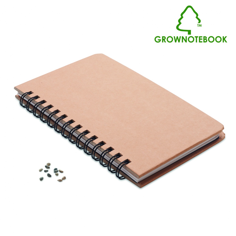 Logotrade corporate gifts photo of: A5 Pine tree GROWNOTEBOOK™