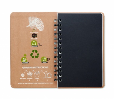 Logotrade promotional giveaways photo of: A5 Pine tree GROWNOTEBOOK™