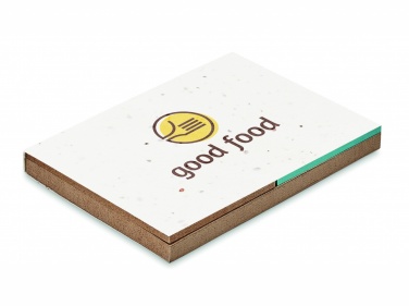 Logotrade business gift image of: Grass/seed paper memo pad