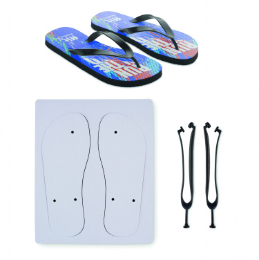 Logo trade business gift photo of: Sublimation beach slippers