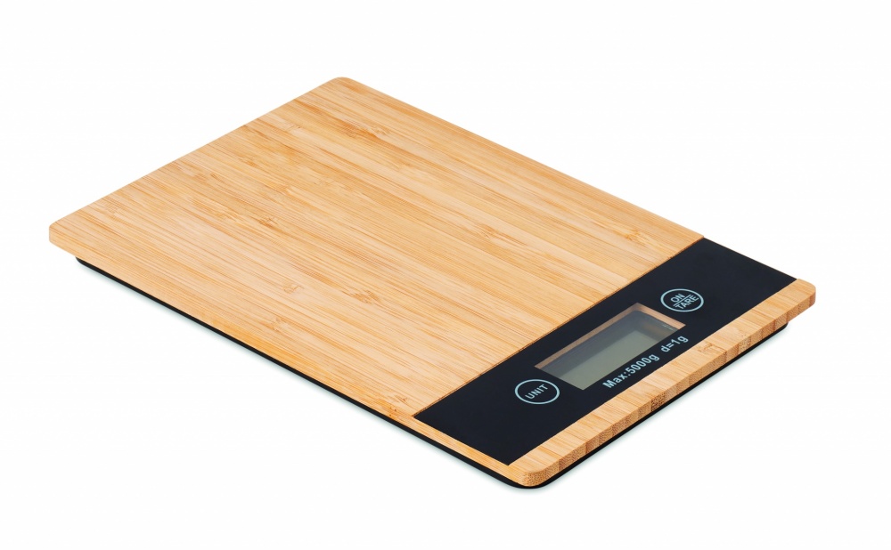 Logotrade promotional giveaway image of: Bamboo digital kitchen scales