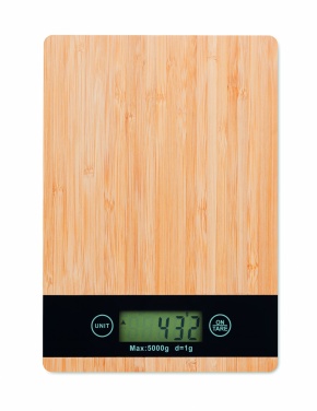 Logotrade promotional giveaway image of: Bamboo digital kitchen scales