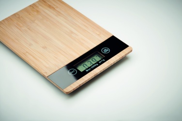 Logotrade promotional product image of: Bamboo digital kitchen scales