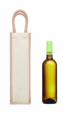 Logotrade business gift image of: Jute wine bag for one bottle