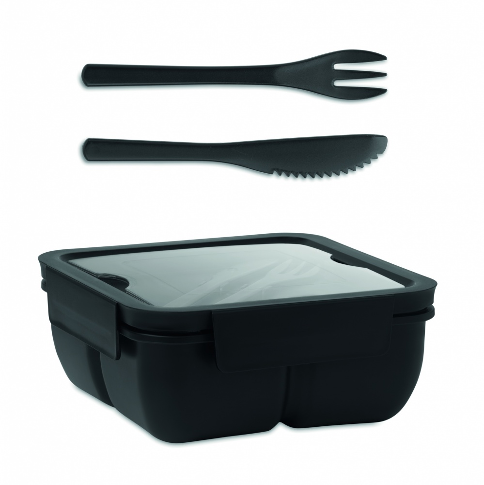 Logotrade corporate gift picture of: Lunch box with cutlery 600ml