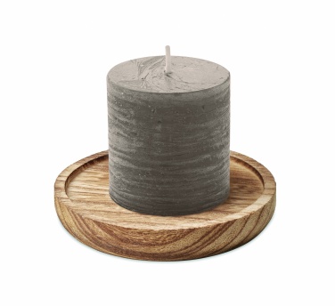 Logotrade promotional gifts photo of: Candle on round wooden base