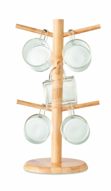 Logo trade advertising products picture of: Bamboo cup set holder