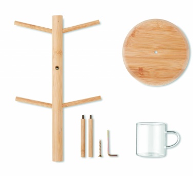 Logo trade promotional products picture of: Bamboo cup set holder