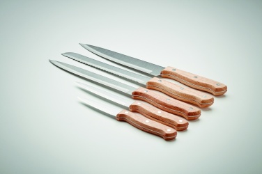 Logotrade promotional giveaway image of: 5 piece knife set in base