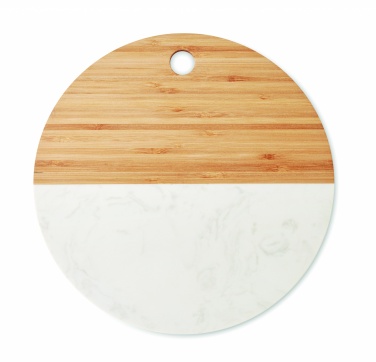 Logo trade business gift photo of: Marble/ bamboo serving board