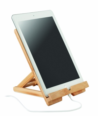 Logo trade promotional products image of: Bamboo tablet stand TUANUI